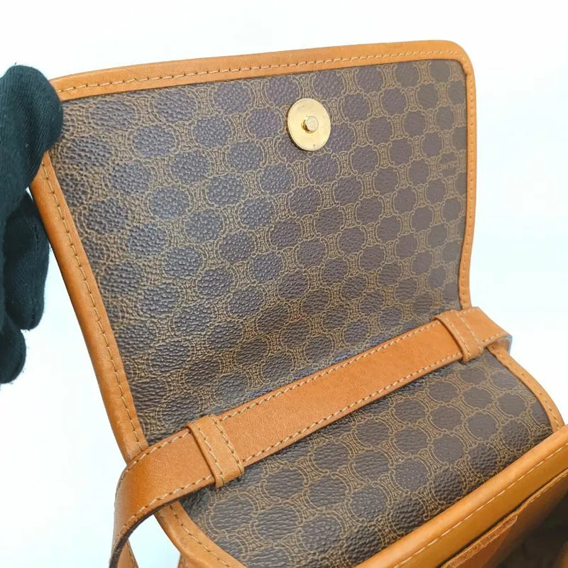 ra183-celine-brown-canvas-macadam-shoulder-bag