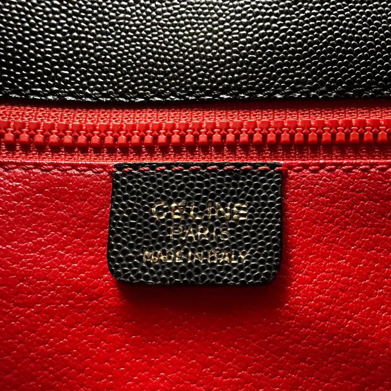 rc930-celine-vintage-black-leather-shoulder-bag