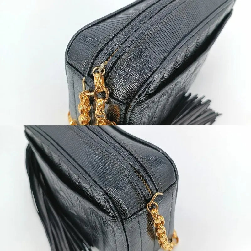 c389-chanel-vintage-black-lizard-skin-tassel-camera-bag