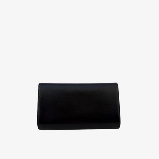 jah206-cartier-vintage-navy-leather-chain-shoulder-bag