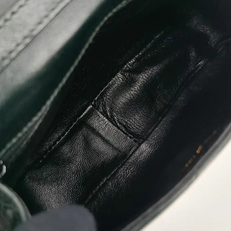 ra494-chanel-vintage-dark-green-lambskin-quilted-flap-bag