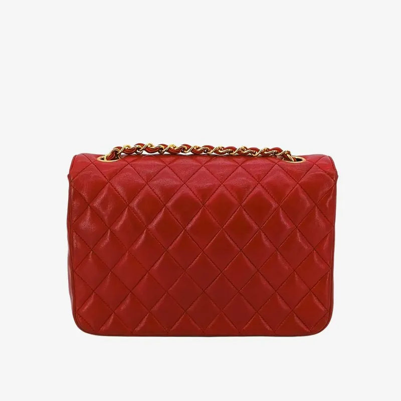 c353-chanel-vintage-red-lambskin-half-moon-flap-bag