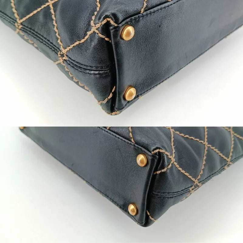 jt053-chanel-vintage-black-calfskin-wild-stitch-tote-bag