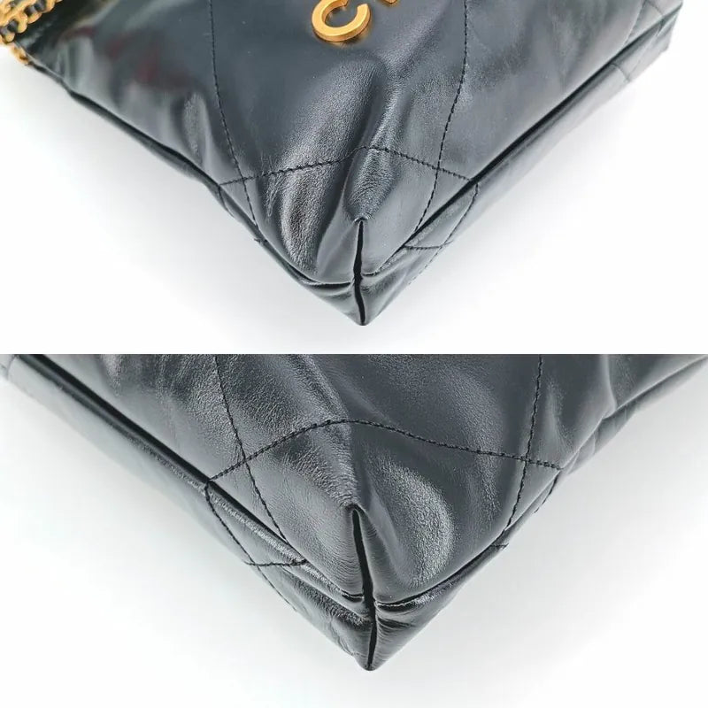 jt684-chanel-black-shiny-calfskin-quilted-22-mini-shoulder-bag