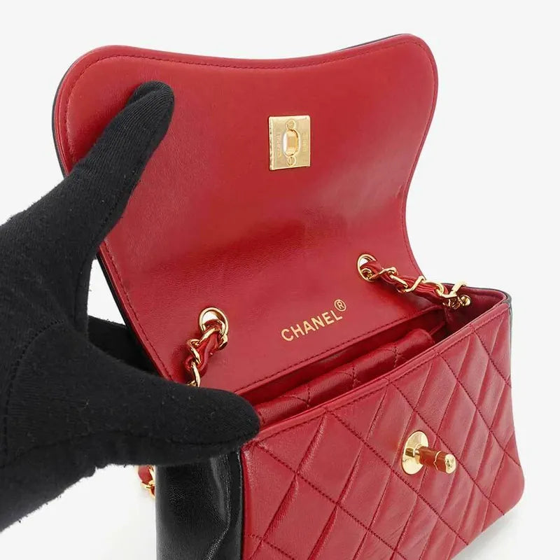 js002-chanel-vintage-bicolor-red-black-lambskin-quilted-flap-bag