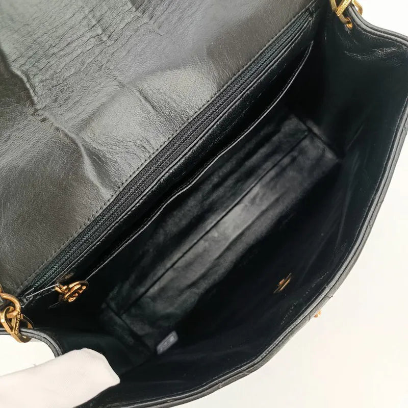 rb376-chanel-vintage-black-lambskin-quilted-flap-bag