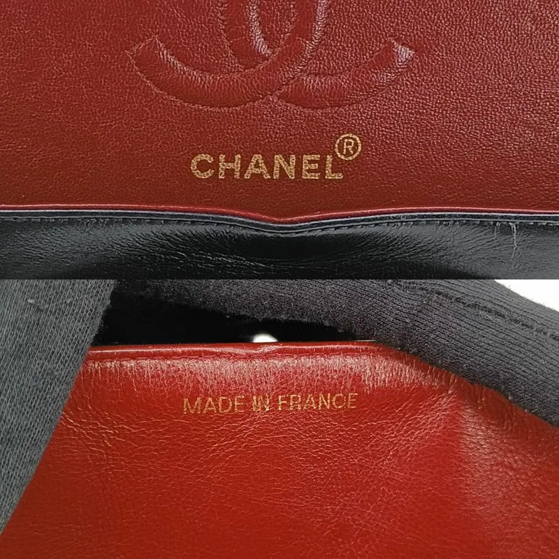jt199-chanel-vintage-black-lambskin-23cm-classic-flap-bag
