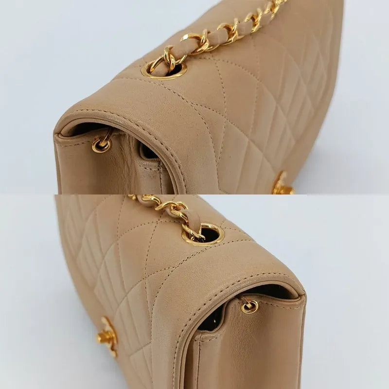 js306-chanel-vintage-beige-lambskin-25cm-diana-flap-bag