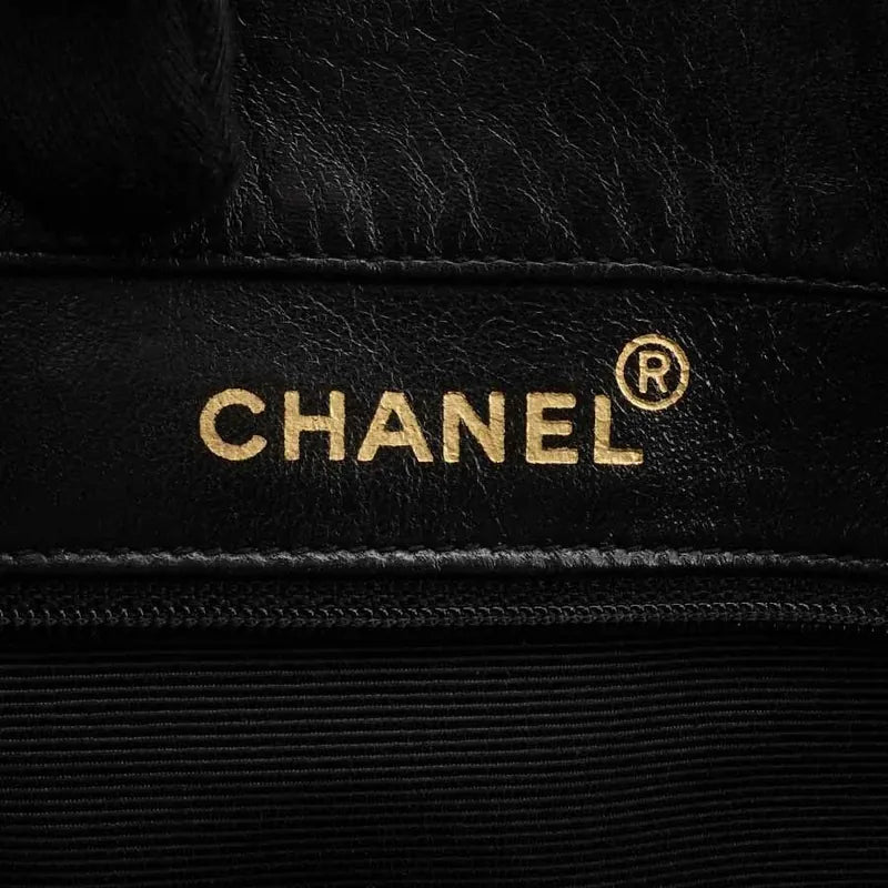 jq883-chanel-vintage-black-lambskin-flap-tote-bag