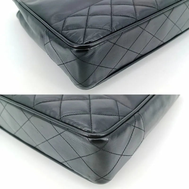 jt025-chanel-vintage-black-lambskin-quilted-tote-bag