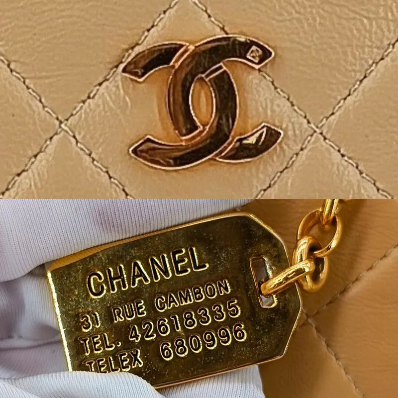 jt968-chanel-vintage-beige-lambskin-double-lock-flap-bag