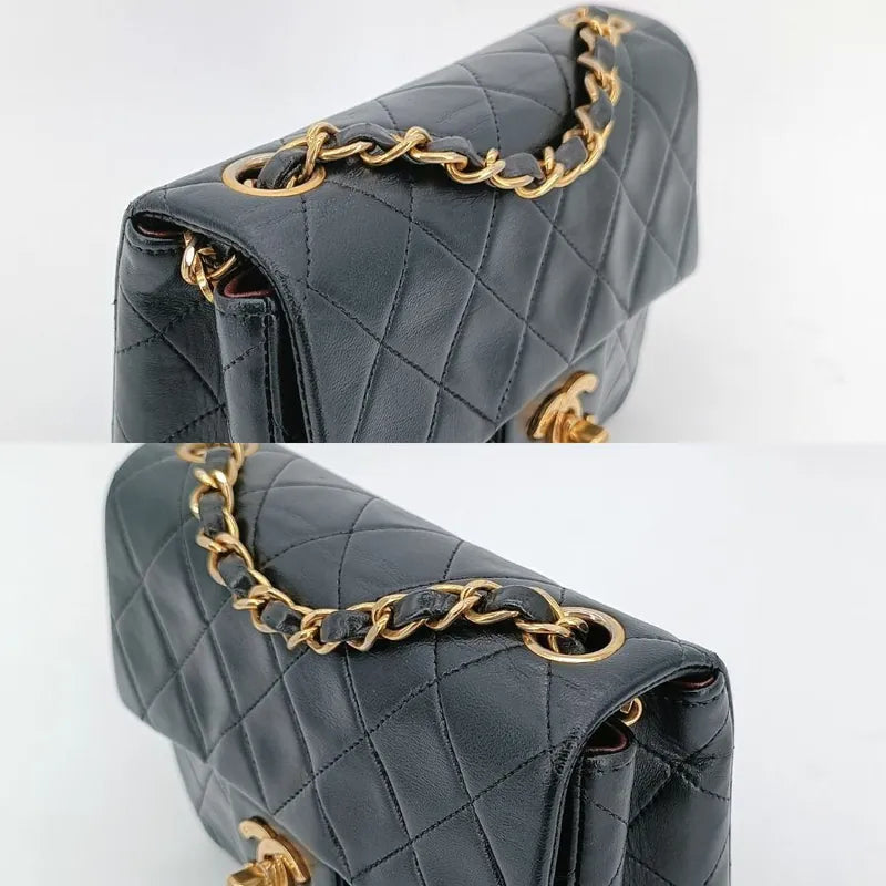 js898-chanel-vintage-black-lambskin-17cm-mini-square-flap-bag