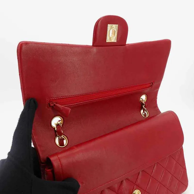 c275-chanel-vintage-red-lambskin-25cm-classic-flap-bag