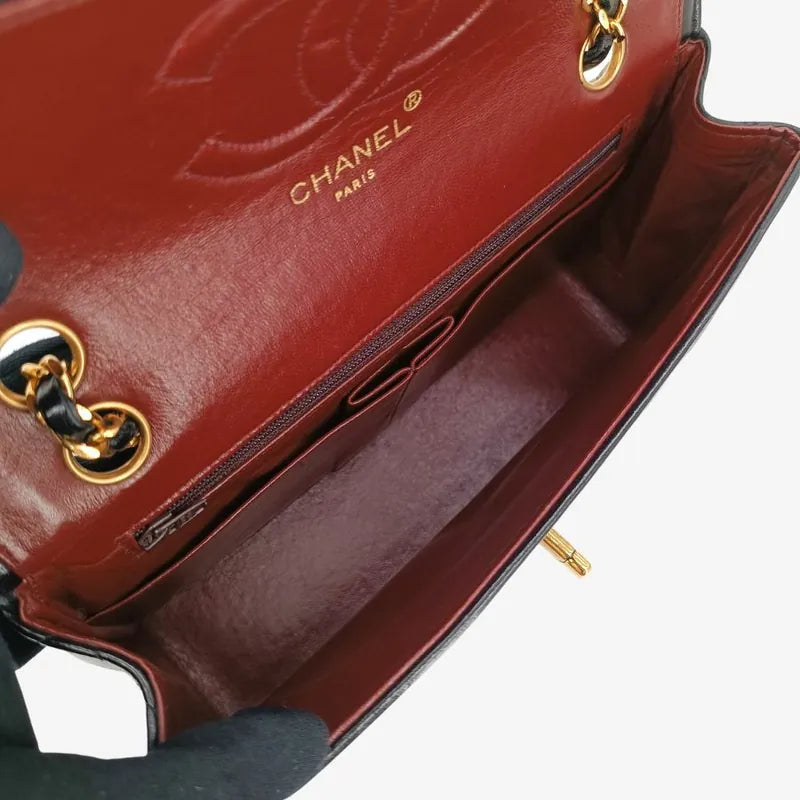 c366-chanel-vintage-black-lambskin-quilted-flap-bag