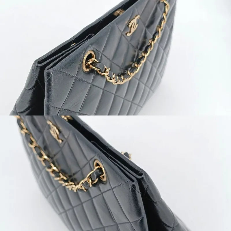 js512-chanel-vintage-black-lambskin-quilted-tote-bag