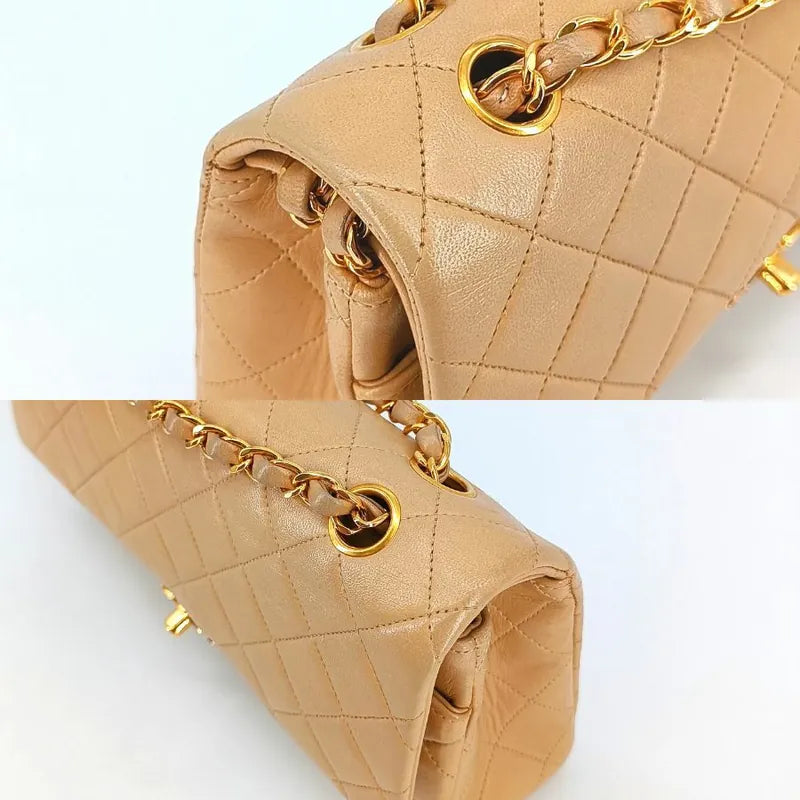 js988-chanel-vintage-beige-lambskin-25cm-classic-flap-bag