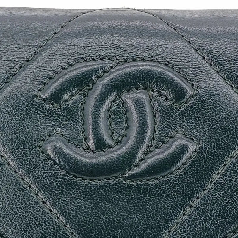 ra494-chanel-vintage-dark-green-lambskin-quilted-flap-bag