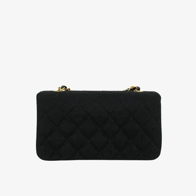 js519-chanel-vintage-black-cotton-lambskin-full-flap-bag