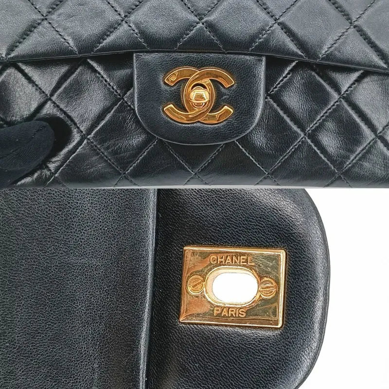 jt562-chanel-vintage-black-lambskin-23cm-classic-flap-bag
