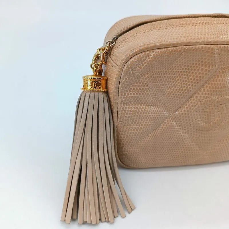 【CHANEL】 タッセル カメラバッグ リザードスキン JAH164 CHANEL】 タッセル カメラバッグ リザードスキン JAH164 (CHANEL
