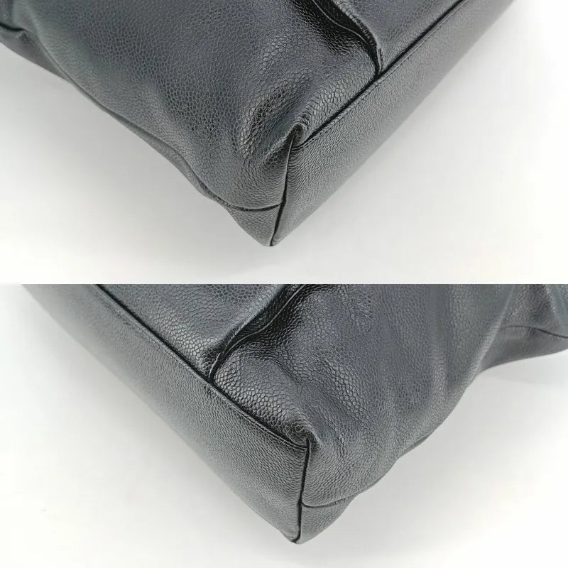 c410-chanel-vintage-black-caviar-leather-tote-bag