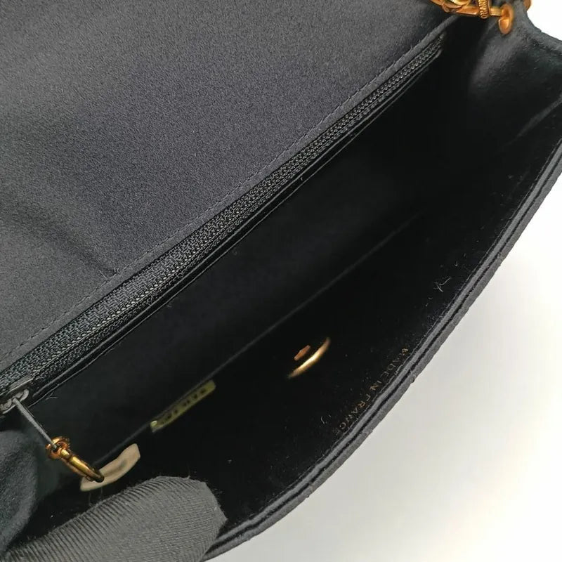 c455-chanel-vintage-black-satin-gold-chain-mini-flap-bag