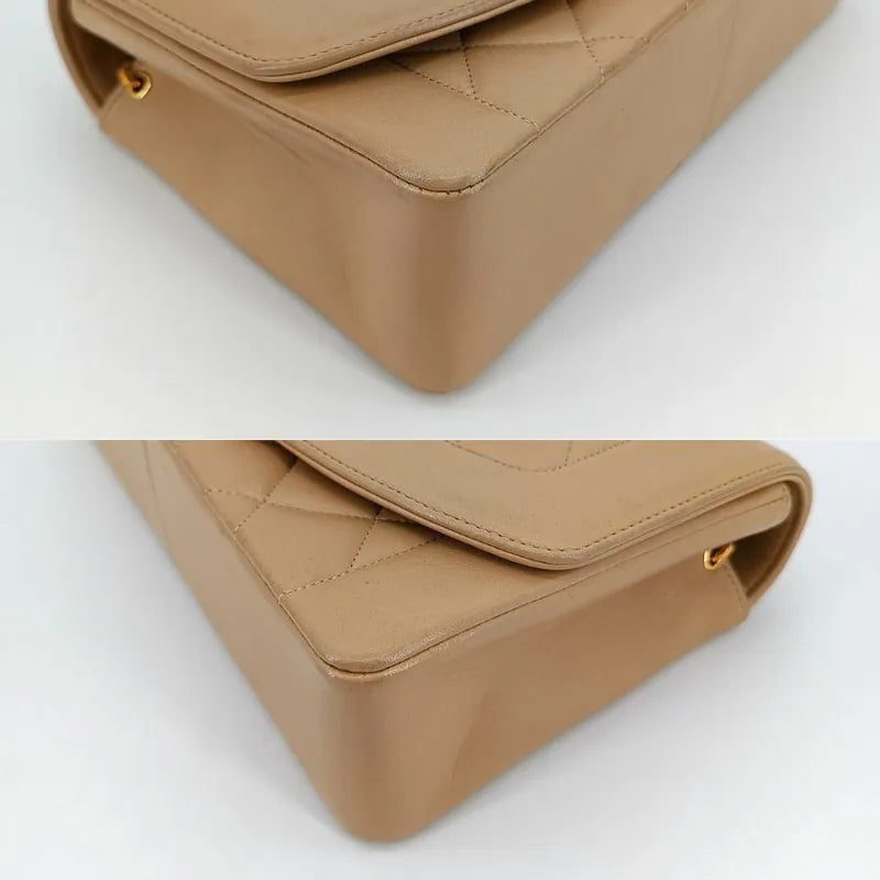 js306-chanel-vintage-beige-lambskin-25cm-diana-flap-bag