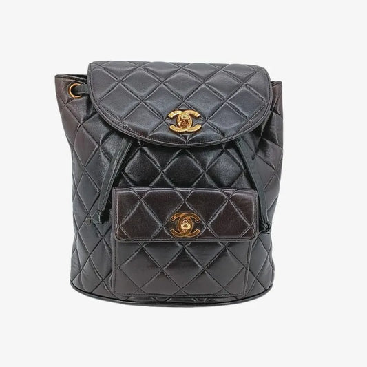 jah135-chanel-vintage-brown-lambskin-duma-backpack