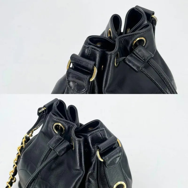 jw376-chanel-vintage-black-lambskin-bucket-bag