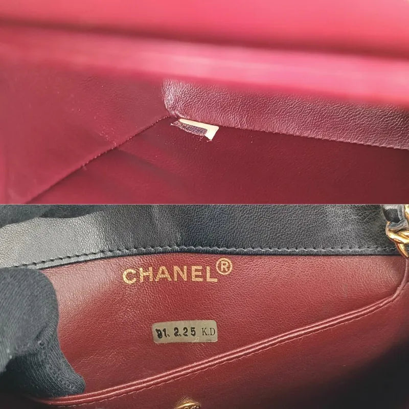 js078-chanel-vintage-black-lambskin-trapezoid-flap-bag