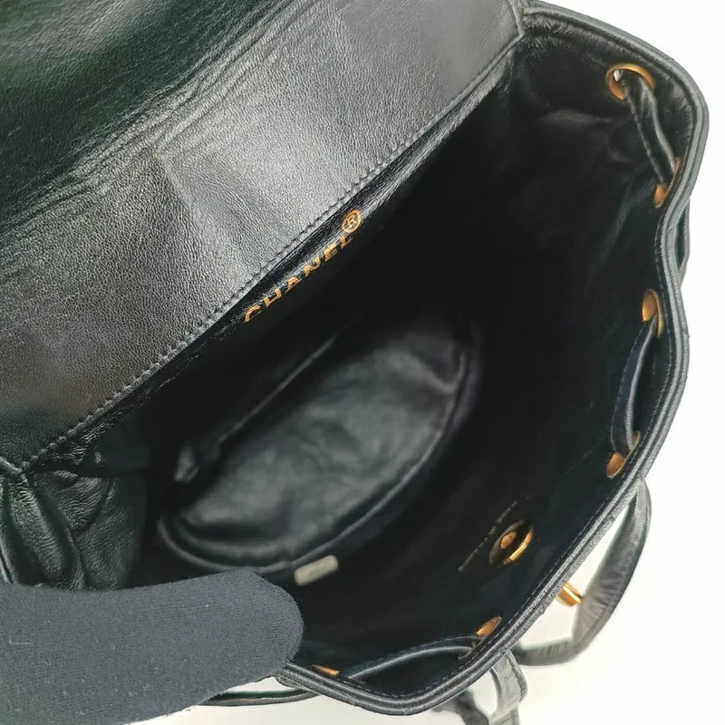 jt338-chanel-vintage-black-lambskin-duma-backpack