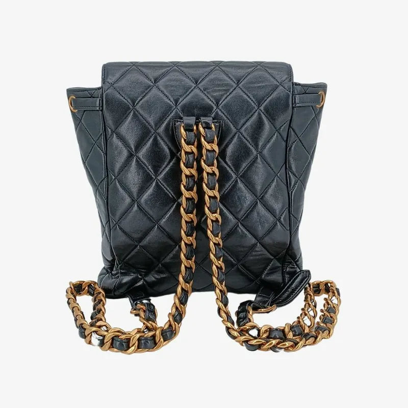 jt338-chanel-vintage-black-lambskin-duma-backpack