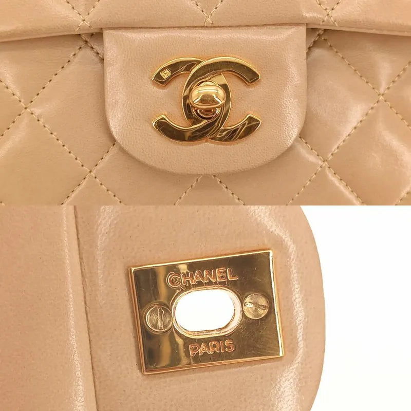 jr791-chanel-vintage-beige-lambskin-25cm-classic-flap-bag