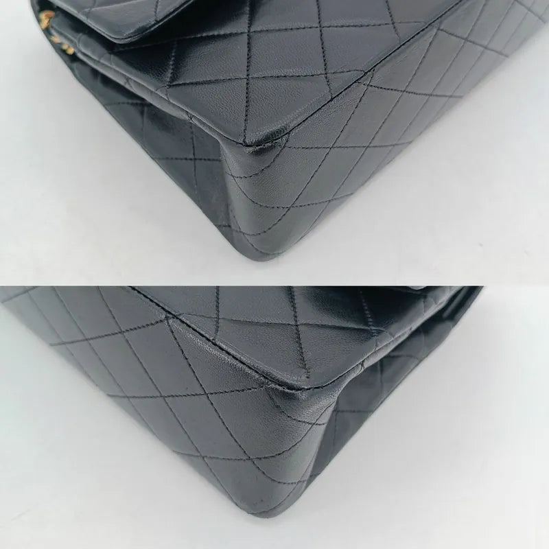 rb511-chanel-vintage-black-lambskin-25cm-classic-flap-bag