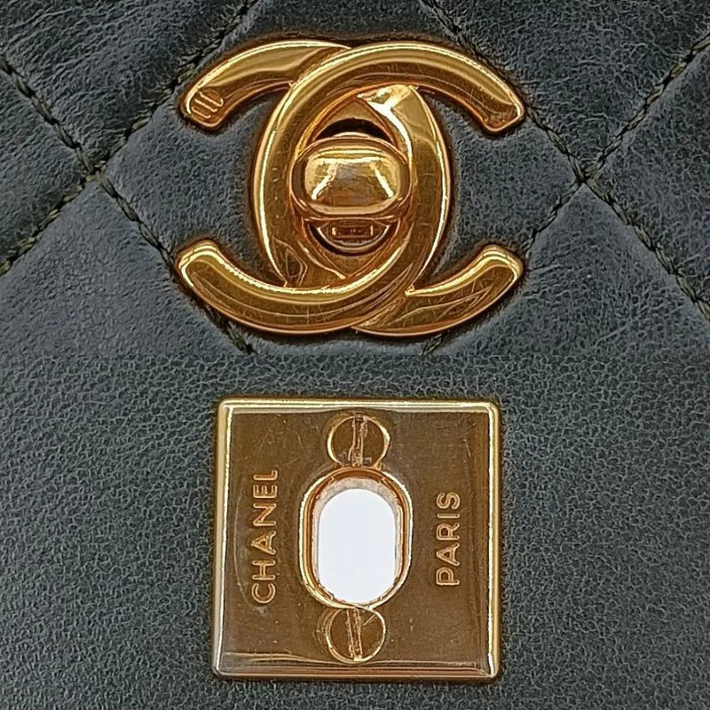 ju352-chanel-vintage-dark-green-lambskin-full-flap-bag