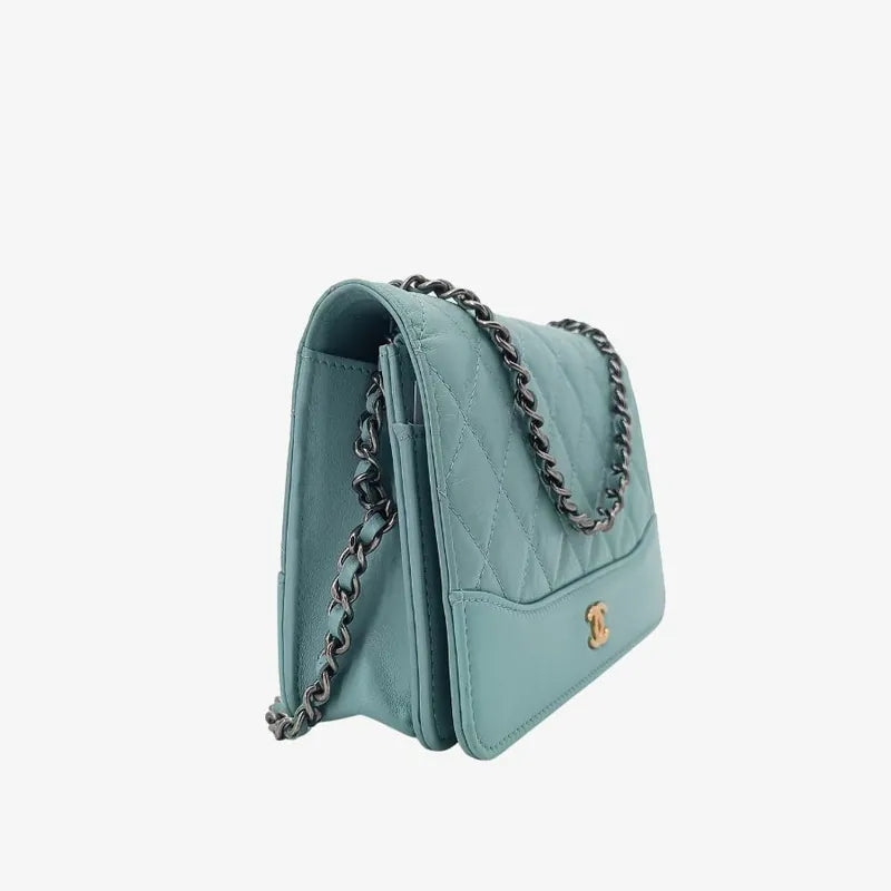 c313-chanel-light-green-calfskin-gabrielle-wallet-on-chain