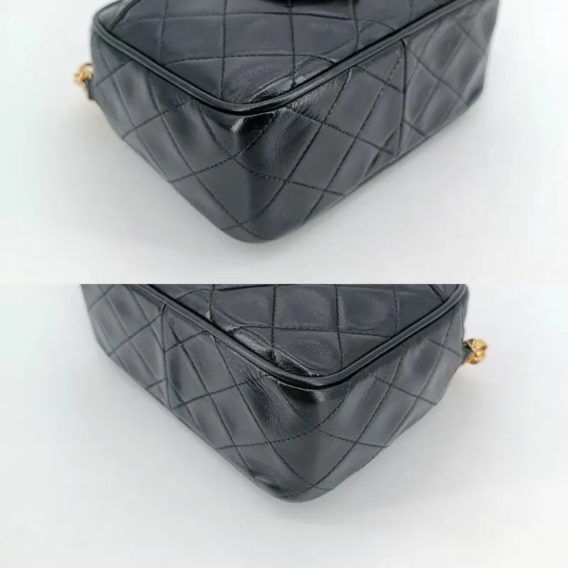 jt276-chanel-vintage-black-lambskin-gold-chain-tassel-camera-bag