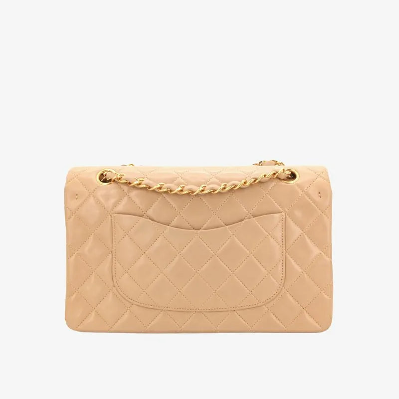 jr791-chanel-vintage-beige-lambskin-25cm-classic-flap-bag