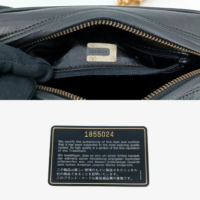 jt276-chanel-vintage-black-lambskin-gold-chain-tassel-camera-bag