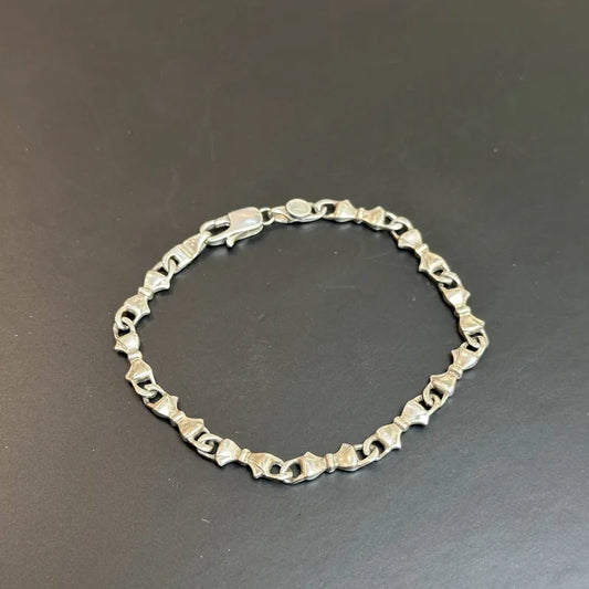 rb543-tiffany-co-vintage-ribbon-chain-925-sliver-bracelet