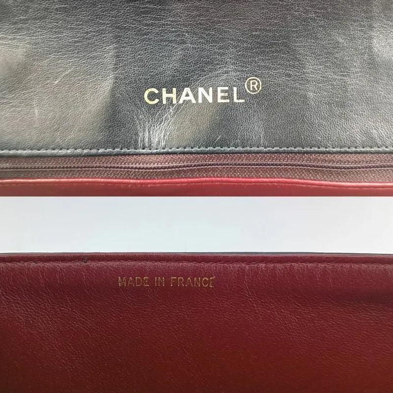 jt148-chanel-vintage-black-lambskin-23cm-flap-bag