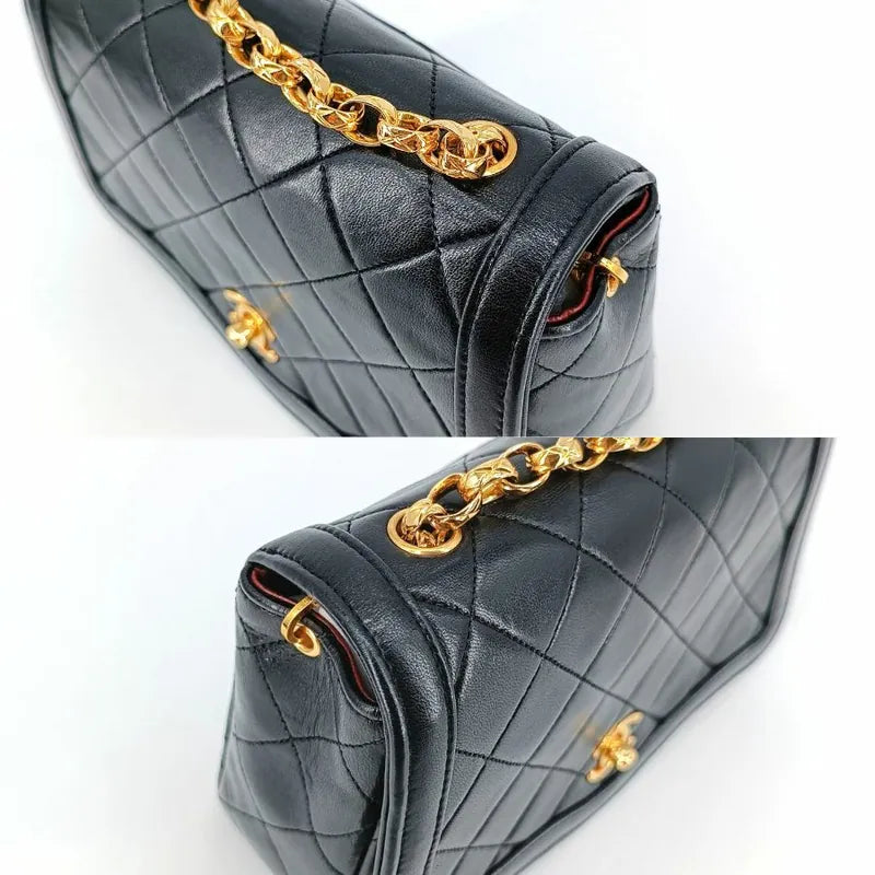 jt214-chanel-vintage-black-lambskin-gold-chain-flap-bag