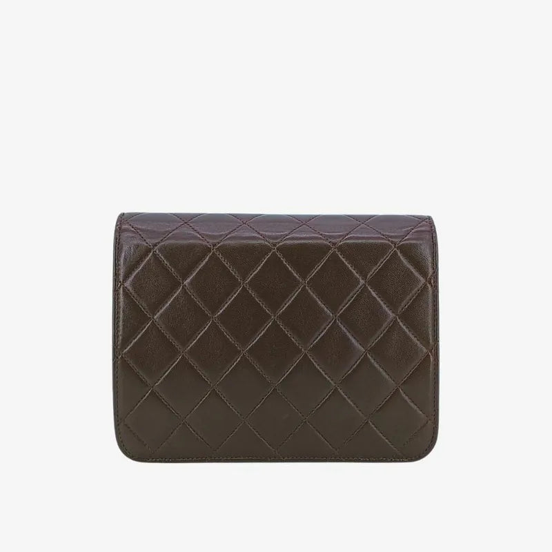 ra230-chanel-vintage-brown-lambskin-quilted-flap-bag