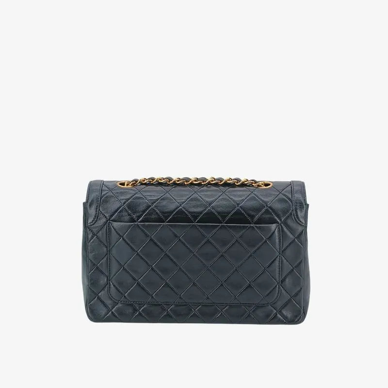 jr534-chanel-vintage-black-lambskin-quilted-flap-bag