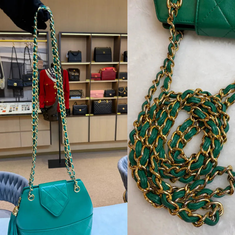 jw477-chanel-vintage-green-lambskin-quilted-flap-bag