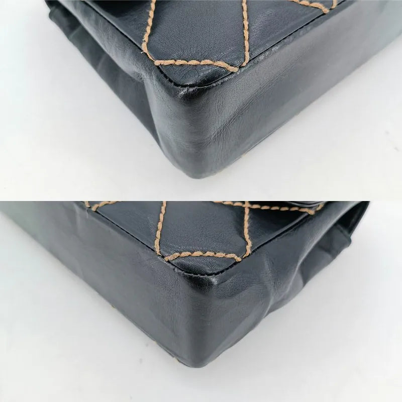 c485-chanel-vintage-black-calfskin-wild-stitch-flap-bag
