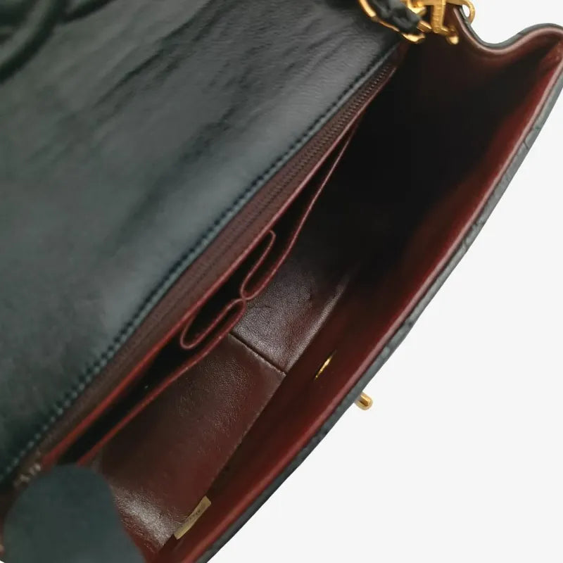 js573-chanel-vintage-black-lambskin-20cm-mini-square-flap-bag