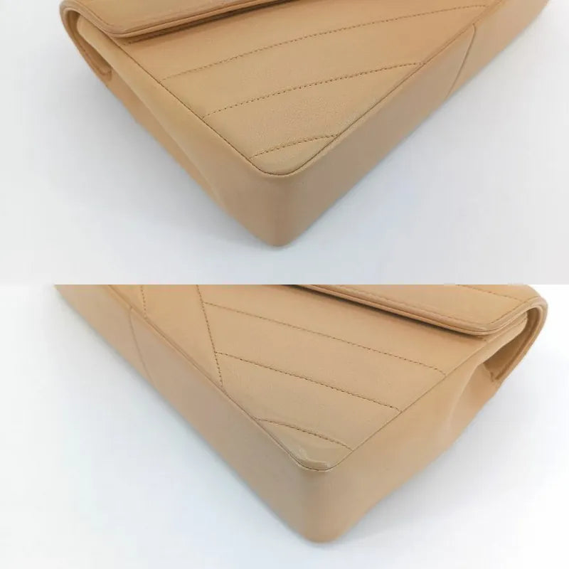 jt795-chanel-vintage-beige-lambskin-cross-stripe-flap-bag