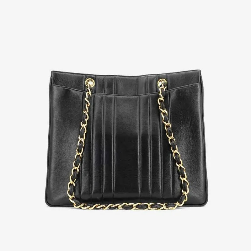 jq883-chanel-vintage-black-lambskin-flap-tote-bag