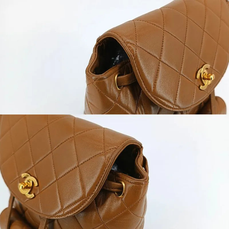 c420-chanel-vintage-brown-lambskin-duma-backpack